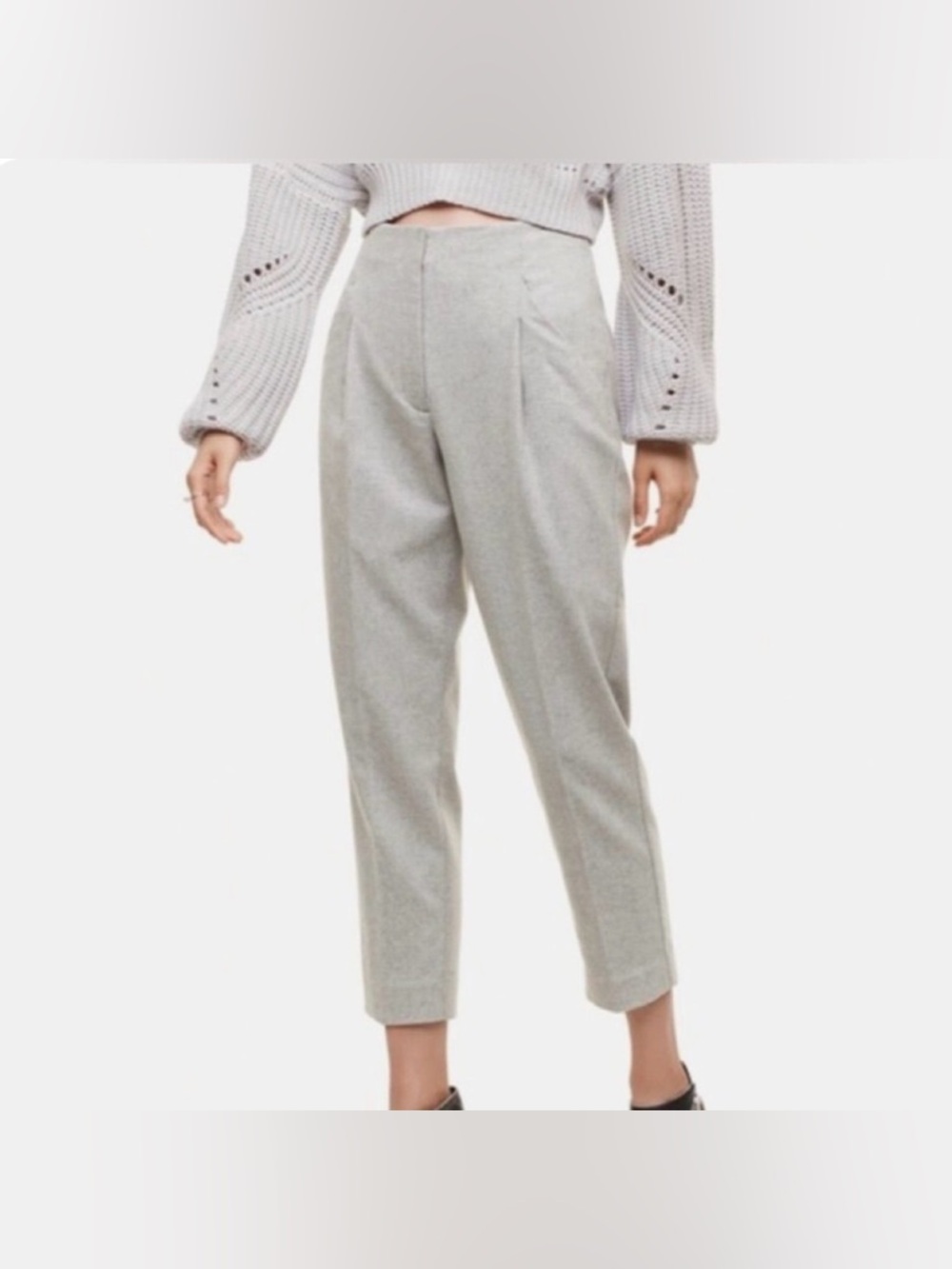 Wilfred Gray Cropped Tailored Trousers